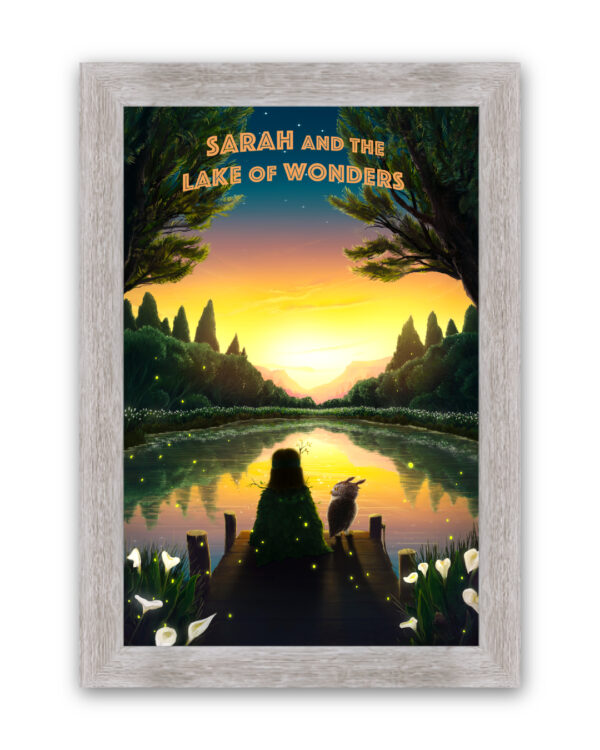 My lake of Wonders Painting Long Hair with Your Child’s Name - Image 3