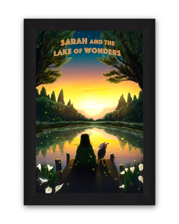My lake of Wonders Painting Long Hair with Your Child’s Name - Image 2