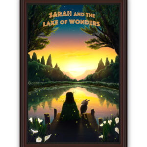 My lake of Wonders Painting Long Hair with Your Child’s Name